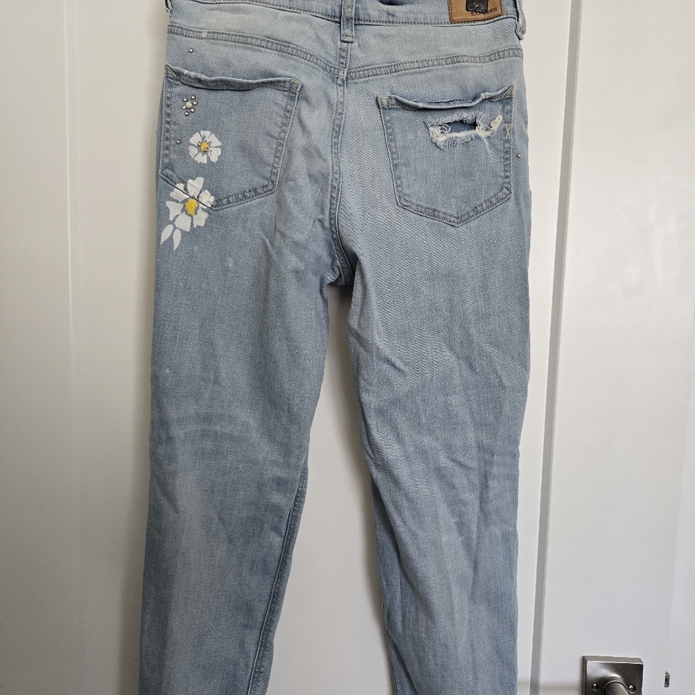 Express High Rise Girlfriend Jeans Size 2P - Picture 4 of 4